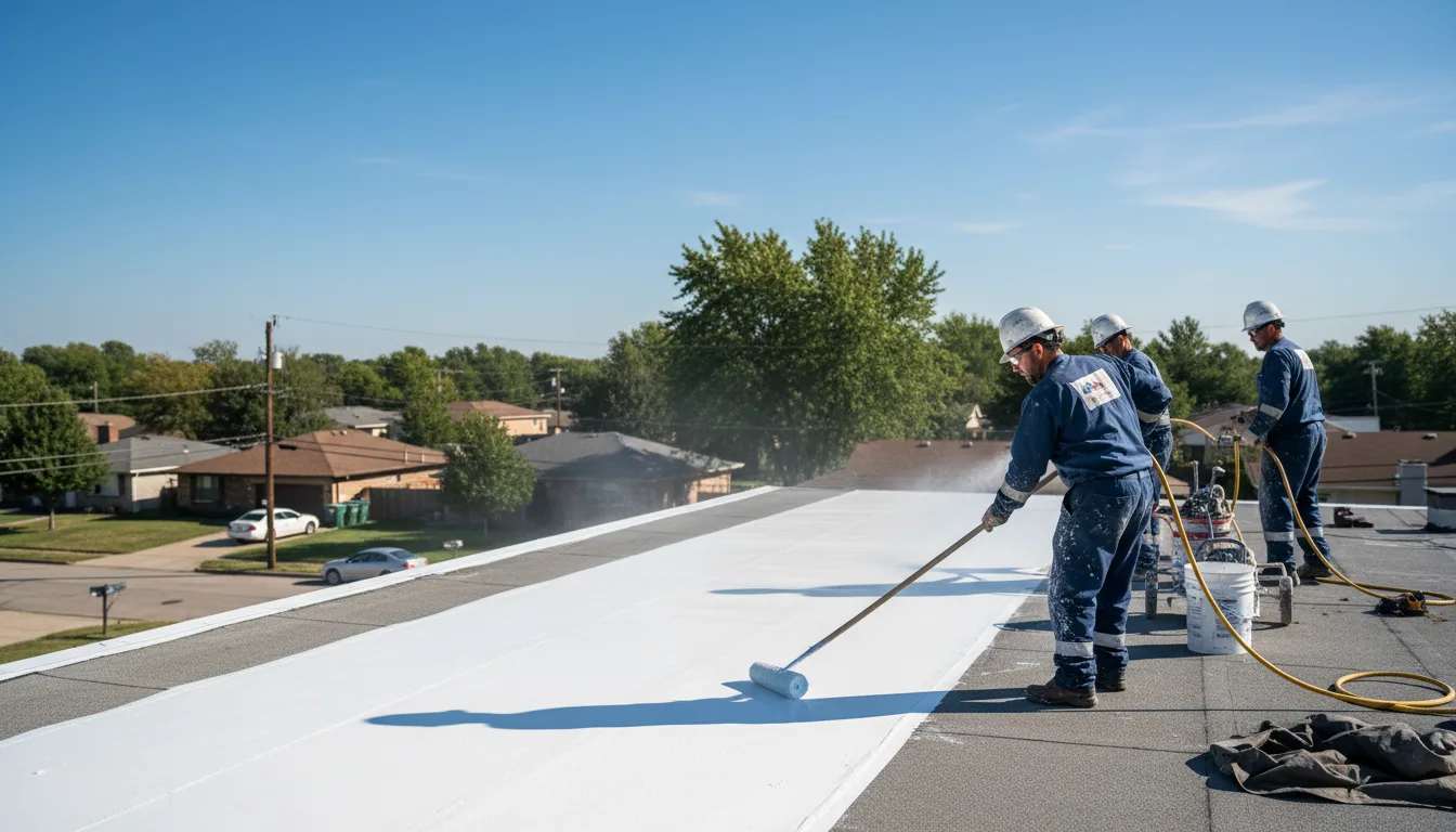Commercial roof coating in Vaughn, NM near me